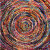 nuLOOM Ardelle Shag Area Rug, Multicolor, 7'10" Square