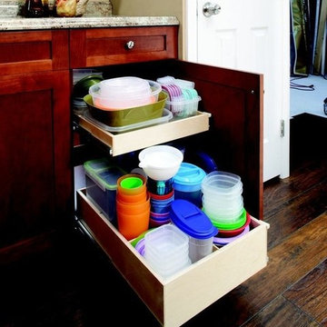 Roll Out Shelves with Dividers