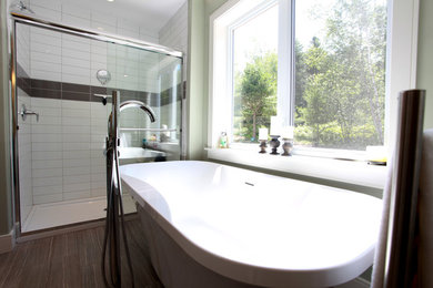 Example of an arts and crafts bathroom design in Other