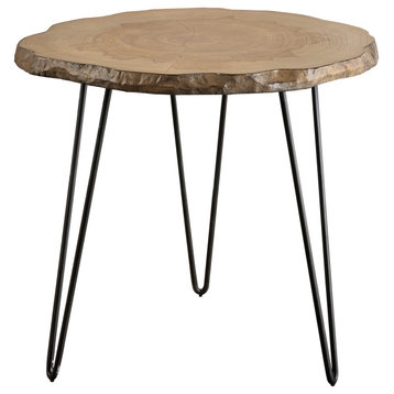 Uttermost Runay Wood Slab Side table