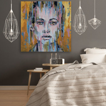 "Poker Face" Painting Print on Wrapped Canvas