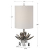 Uttermost Lotus Accent Lamp, Silver