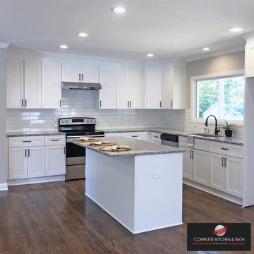 White Kitchen - Black Accents