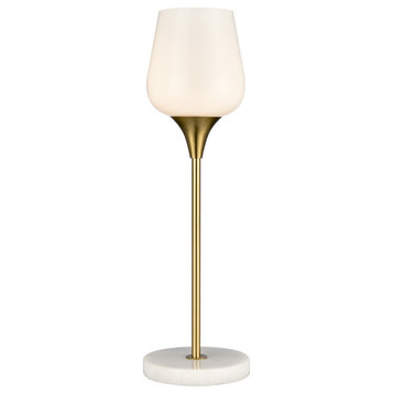 Finch Lane 20" High 1-Light Table Lamp, Satin Gold