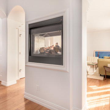 two sided fireplace