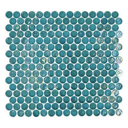 Exotic Glass GL007 Bahama Blue Round - Bath Products