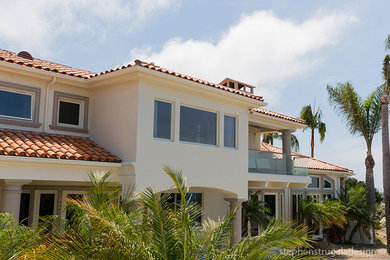 Example of a trendy home design design in Orange County