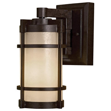 Andrita Court 1-Light Outdoor Wall Mount 72022-A179, Textured French Bronze