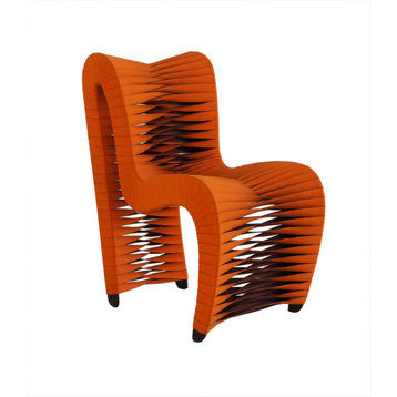 The Bradbury Dining Chair, Orange, Cotton