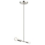 Livex Lighting - Livex Lighting 46432-91 Blairwood - One Light Pendant - No. of Rods: 3  Canopy IncludedBlairwood One Light  Brushed NickelUL: Suitable for damp locations Energy Star Qualified: n/a ADA Certified: n/a  *Number of Lights: Lamp: 1-*Wattage:40w Medium Base bulb(s) *Bulb Included:No *Bulb Type:Medium Base *Finish Type:Brushed Nickel