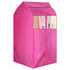 Practical Garment Cover Bag Organizer Dustproof Storage Bag, Rose Red