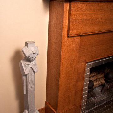 Riff Sawn Oak Craftsman Style mantel