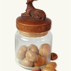 Forest Friends Glass Container (Deer) - Kitchen Canisters And Jars
