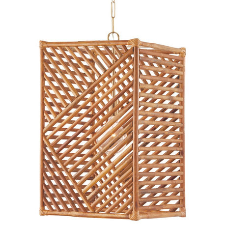 Capital Lighting 547411 Soleil 17"W Wood Pendant - Matte Brass