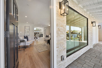 Inspiration for a transitional exterior home remodel in San Francisco