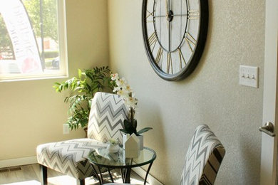 Home office - traditional home office idea in Denver