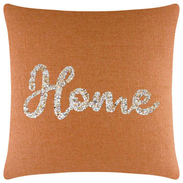 Sparkles Home Shell Home Pillow - 16x16" - Orange