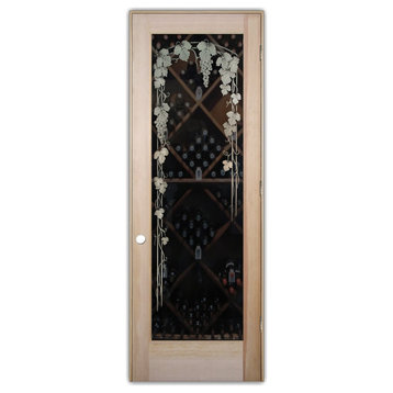 Wine Door - Vineyard Grapes Trellis - Douglas Fir (stain grade) - 32" x 96"...