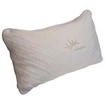 TMI Products - Queen Chipped Foam Bamboo Pillow - Our natural Bamboo cover creates the optimal sleep surface due to