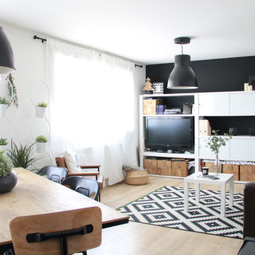 Appartement noir et blanc