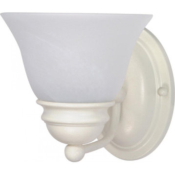 Nuvo Lighting 60/352 Empire 1 Light 6-1/4"W Bathroom Sconce - Textured White