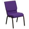 Flash Furniture HERCULES Series Goldvein, Purple Church Stack Chairs