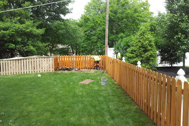 Fence staining