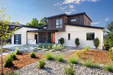 Inspiration for a 1950s exterior home remodel in Denver