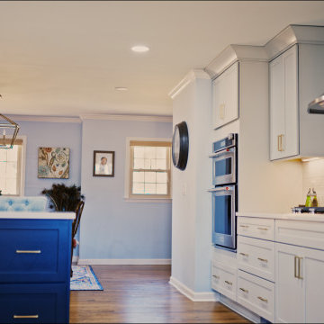 East Cobb Kitchen Makeover in Blues