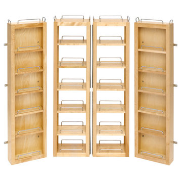 Wood Swing Out Pantry Cabinet Organizer Kit, 12"Wx7.5"Dx45"H