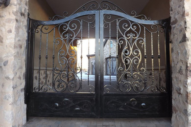 forged iron gate