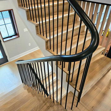 Project #115 | Staircase with Continuous Rail System Without Newels