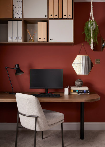 Modern Home Office by Amy Stoddart Studio Ltd