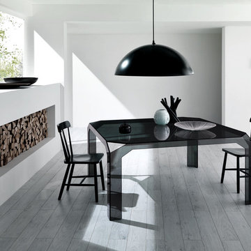 Nervi All Glass Dining Table by Tonelli Design