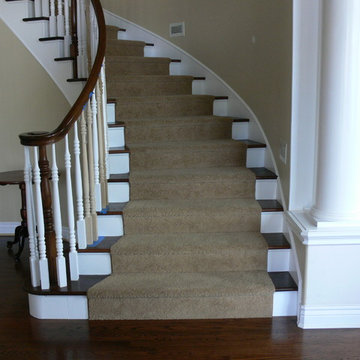 Carpetland Installation of Stairway Carpet