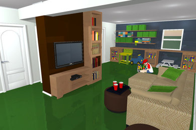 Two Basement Play Space Concepts