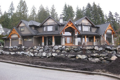 Example of an exterior home design in Vancouver