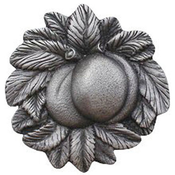Peach Knobs, Antique-Style Pewter