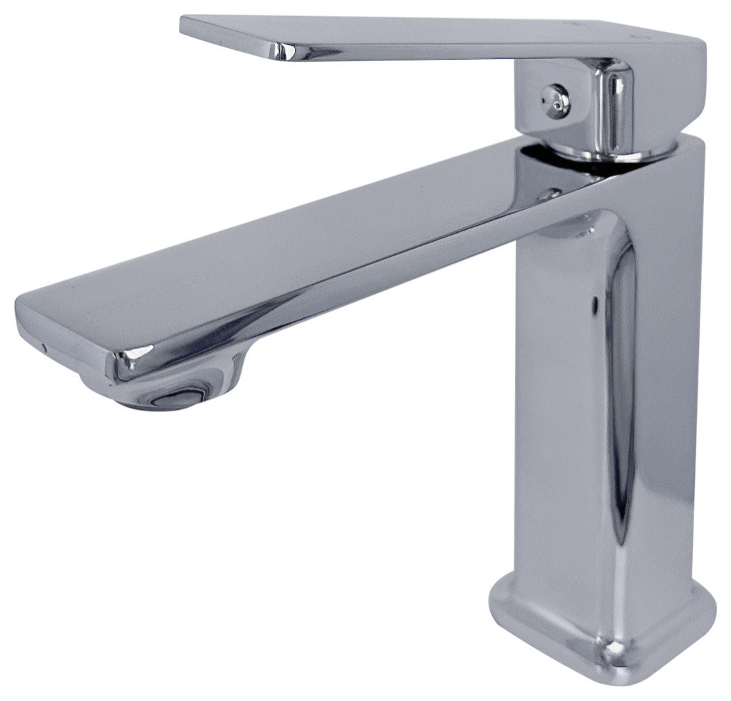 STYLISH Single Hole Bathroom Faucet, Polished Chrome