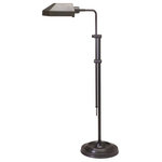 House of Troy - House of Troy Coach CH825-OB 1 Light Floor Lamp in Oil Rubbed Bronze - Cord Exits From Adjustment Arm. Height Adjusts From 35.5"-52.5".