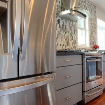 Two Tone Gray Kitchen in Oakton