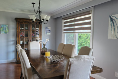 Inspiration for a contemporary dining room remodel in Toronto