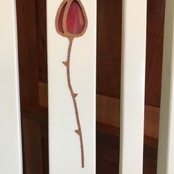 Detail of Rosebud Inlay - Dining Chairs