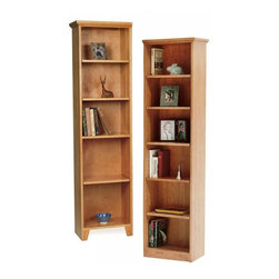 Tall Narrow Shaker Bookcase - Bookcases