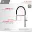 Single-Handle Pull-Down Sprayer Kitchen Faucet with Pause Button, Brushed Nickel