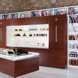 Custom Stainless Steel Positionable Library Ladder - Storage And Organization