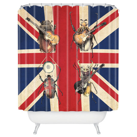 Eric Fan Meet The Beetles Shower Curtain