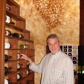 Wine Cellar Art - Painting by Janina Pazdan