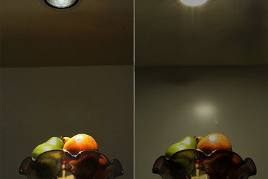 Anti-glare recessed lighting