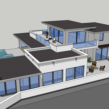 Zero Net Energy (ZNE) Contemporary new home